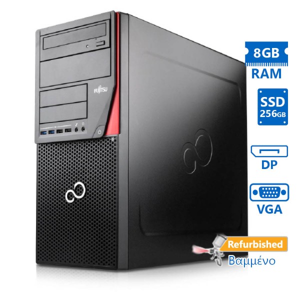Fujitsu P920 Tower i5-4570/8GB DDR3/256GB SSD/DVD/8P Grade A+ Refurbished PC