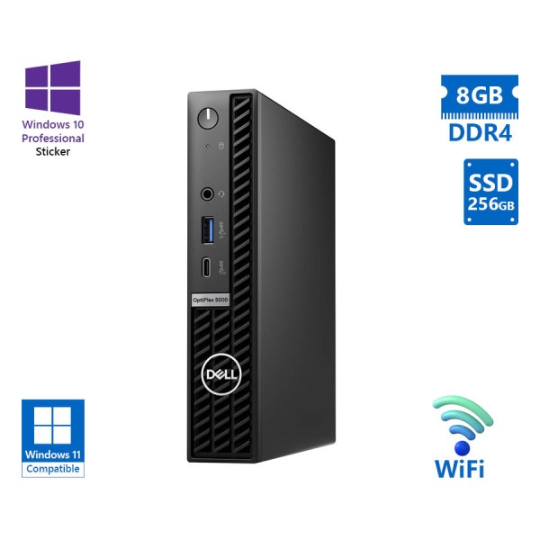Dell Optiplex 5000 DM WiFi i3-12300T/8GB DDR4/256GB SSD/No ODD/10P Grade A Refurbished PC