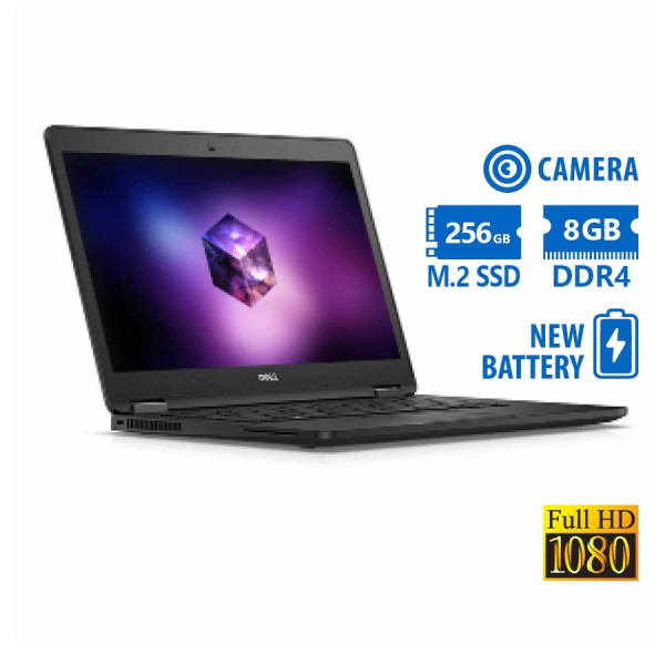 Dell Latitude E7470 i5-6300U/14``FHD/8GB DDR4/256GB M.2 SSD/No ODD/Camera/New Battery/8P Grade A Ref