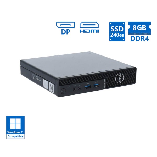 Dell Optiplex 3080 DM i5-10500T/8GB DDR4/240GB SSD/No ODD/Grade A Refurbished PC