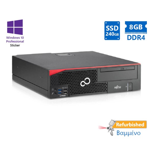 Fujitsu D757 SFF i5-6400/8GB DDR4/240GB SSD/No ODD/10P Grade A+ Refurbished PC