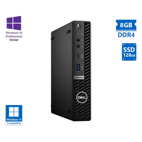 Dell (A-) Optiplex 5090 DM i3-10105T/8GB DDR4/128GB SSD/No ODD/10P Grade A- Refurbished PC