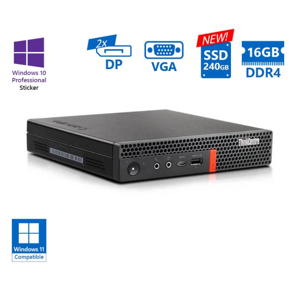 Lenovo ThinkCentre M920q Tiny i7-8700T/16GB DDR4/240GB SSD New/No ODD/10P Grade A Refurbished PC Lenovo ThinkCentre M920q Tiny i7-8700T/16GB DDR4/240GB SSD New/No ODD/10P Grade A Refurbished PC