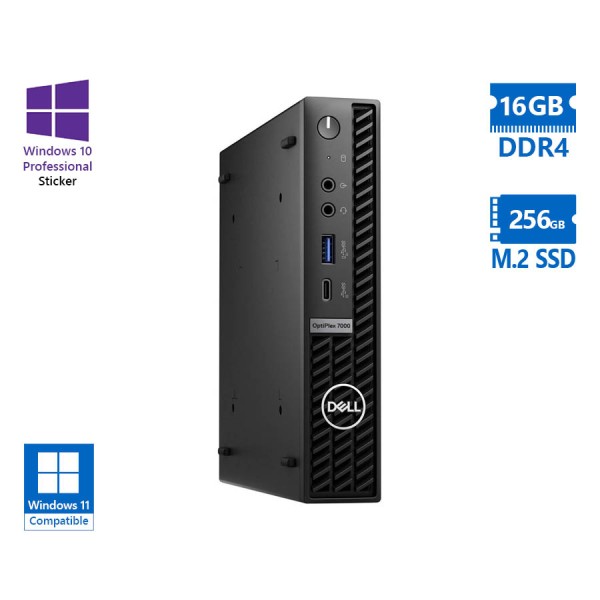 Dell Optiplex 7000 DM i5-12500T/16GB DDR4/256GB M.2 SSD/No ODD/10P Grade A Refurbished PC Dell Optiplex 7000 DM i5-12500T/16GB DDR4/256GB M.2 SSD/No ODD/10P Grade A Refurbished PC