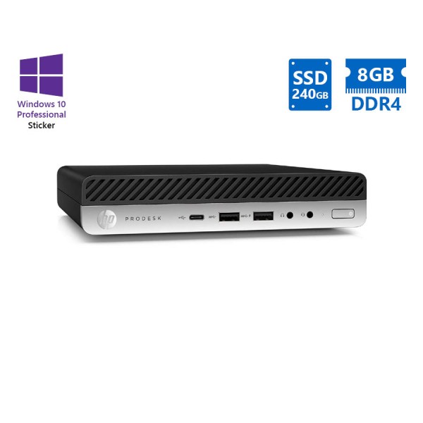 HP ProDesk 600G3 DM i5-6500T/8GB DDR4/240GB SSD/No ODD/10P Grade A Refurbished PC HP ProDesk 600G3 DM i5-6500T/8GB DDR4/240GB SSD/No ODD/10P Grade A Refurbished PC