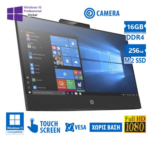 HP (A-) ProOne 600G6 AIO WiFi w/Monitor 21.5”FHD Touchscreen/i5-10500/16GB DDR4/256GB M.2 SSD/No Sta HP (A-) ProOne 600G6 AIO WiFi w/Monitor 21.5”FHD Touchscreen/i5-10500/16GB DDR4/256GB M.2 SSD/No Sta