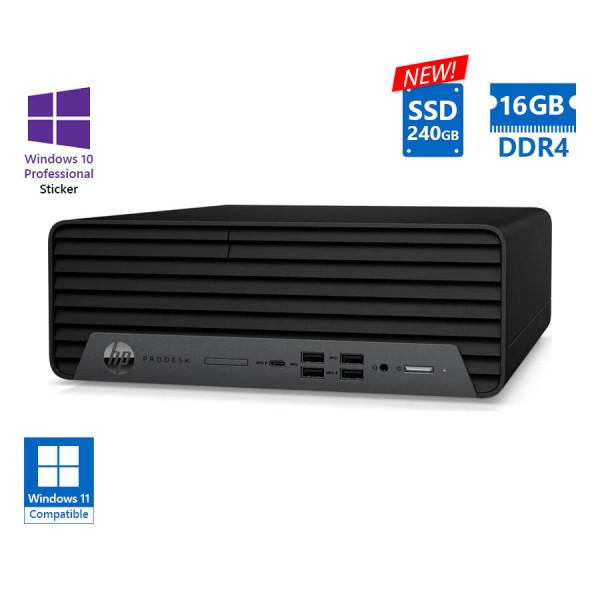 HP 600G6 SFF i5-10500/16GB DDR4/240GB SSD New/No ODD/10P Grade A Refurbished PC HP 600G6 SFF i5-10500/16GB DDR4/240GB SSD New/No ODD/10P Grade A Refurbished PC