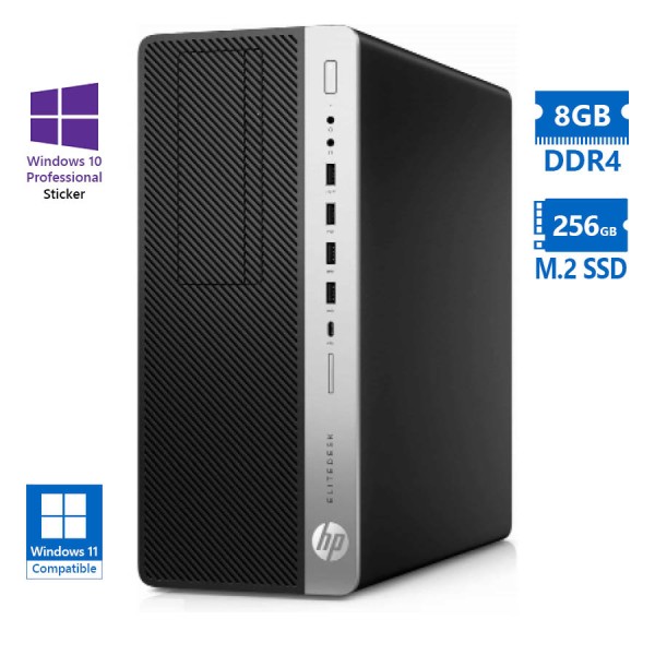 HP (A-) 800G5 Tower i5-9500/8GB DDR4/256GB SSD/DVD/10P Grade A- Refurbished PC HP (A-) 800G5 Tower i5-9500/8GB DDR4/256GB SSD/DVD/10P Grade A- Refurbished PC