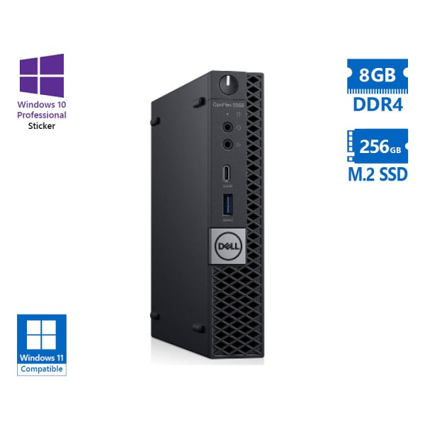 Dell Optiplex 5060 DM i3-8100T/8GB DDR4/256GB M.2 SSD/No ODD/10P Grade A Refurbished PC Dell Optiplex 5060 DM i3-8100T/8GB DDR4/256GB M.2 SSD/No ODD/10P Grade A Refurbished PC