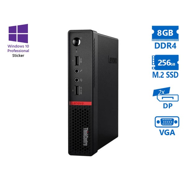 Lenovo ThinkCentre M715q Tiny AMD Ryzen 5Pro 2400GE/8GB DDR4/256GB M.2 SSD/No ODD/10P Grade A Refurb Lenovo ThinkCentre M715q Tiny AMD Ryzen 5Pro 2400GE/8GB DDR4/256GB M.2 SSD/No ODD/10P Grade A Refurb