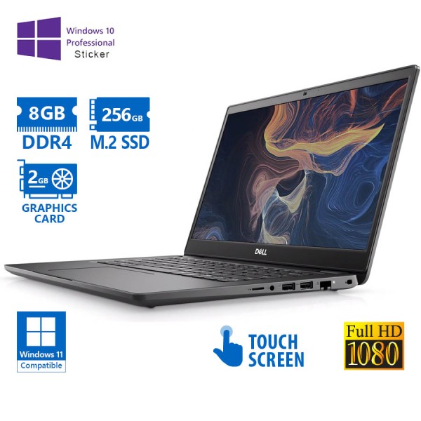 Dell (A-) Latitude 3410 i5-10210U/14”FHD Touchscreen/8GB DDR4/256GB M.2 SSD/GeForce MX230 (2GB)/No O