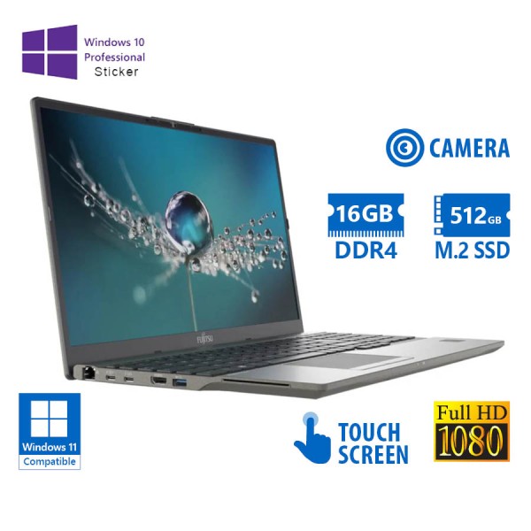 Fujitsu (A-) LifeBook U7511 i5-1135G7/15.6``FHD Touchscreen/16GB DDR4/512GB M.2 SSD/No ODD/Camera/10 Fujitsu (A-) LifeBook U7511 i5-1135G7/15.6``FHD Touchscreen/16GB DDR4/512GB M.2 SSD/No ODD/Camera/10