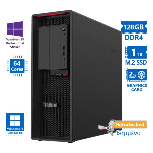 Lenovo ThinkStation P620 Tower AMD Ryzen Threadripper Pro 3995WX(64-Cores)/128GB DDR4/1TB M.2 SSD/Nv Lenovo ThinkStation P620 Tower AMD Ryzen Threadripper Pro 3995WX(64-Cores)/128GB DDR4/1TB M.2 SSD/Nv