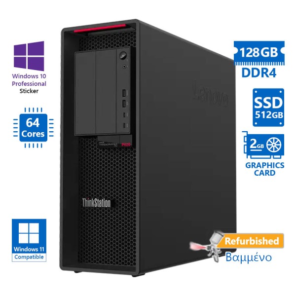 Lenovo ThinkStation P620 Tower AMD Ryzen Threadripper Pro 3995WX(64-Cores)/128GB DDR4/512GB SSD/Nvid Lenovo ThinkStation P620 Tower AMD Ryzen Threadripper Pro 3995WX(64-Cores)/128GB DDR4/512GB SSD/Nvid