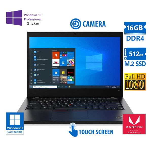 Lenovo (A-) ThinkPad T14 Gen 1 Ryzen 7 Pro 4750U/14”FHD Touchscreen/16GB DDR4/512GB M.2 SSD/w/Radeon Lenovo (A-) ThinkPad T14 Gen 1 Ryzen 7 Pro 4750U/14”FHD Touchscreen/16GB DDR4/512GB M.2 SSD/w/Radeon