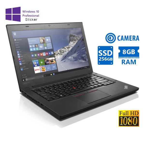 Lenovo ThinkPad T460 i5-6200U/14”FHD/8GB DDR3/256GB SSD/No ODD/Camera/10P Grade A Refurbished Laptop Lenovo ThinkPad T460 i5-6200U/14”FHD/8GB DDR3/256GB SSD/No ODD/Camera/10P Grade A Refurbished Laptop