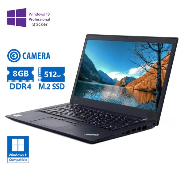 Lenovo (A-) ThinkPad T490 i5-8365U/14``/8GB DDR4/512GB M.2 SSD/No ODD/Camera/10P Grade A- Refurbishe Lenovo (A-) ThinkPad T490 i5-8365U/14``/8GB DDR4/512GB M.2 SSD/No ODD/Camera/10P Grade A- Refurbishe