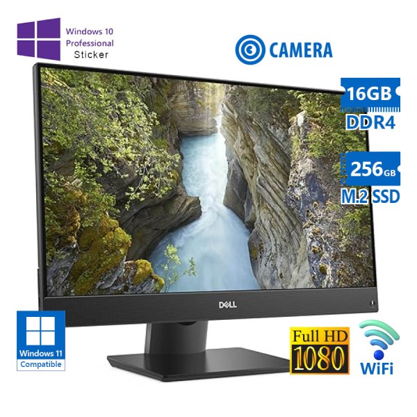 Dell OptiPlex 7470 WiFi AIO w/Monitor 23”FHD i5-9500/16GB DDR4/256GB M.2 SSD/No ODD/Webcam/10P Grade Dell OptiPlex 7470 WiFi AIO w/Monitor 23”FHD i5-9500/16GB DDR4/256GB M.2 SSD/No ODD/Webcam/10P Grade