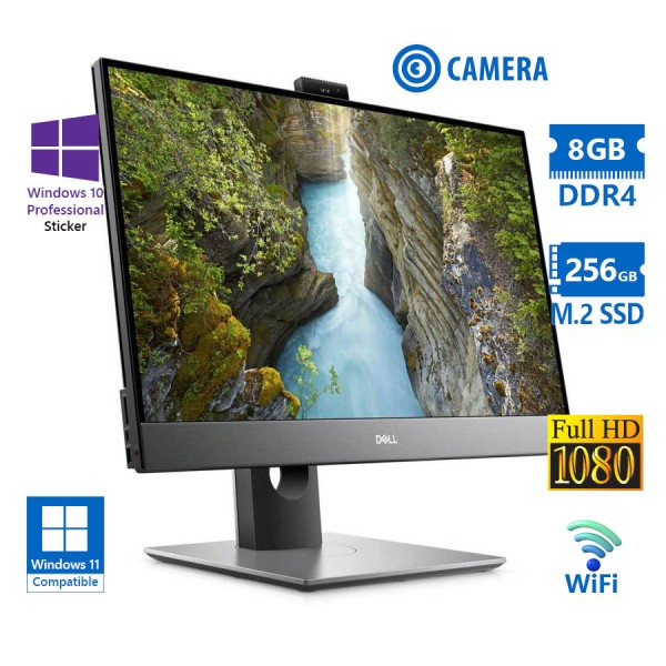 Dell OptiPlex 7480 WiFi AIO w/Monitor 24”FHD i5-10500/8GB DDR4/256GB M.2 SSD/No ODD/Webcam/10P Grade Dell OptiPlex 7480 WiFi AIO w/Monitor 24”FHD i5-10500/8GB DDR4/256GB M.2 SSD/No ODD/Webcam/10P Grade