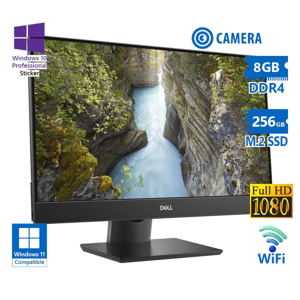 Dell (B) OptiPlex 7490 WiFi AIO w/Touchscreen 24”FHD i5-10505/8GB DDR4/256GB M.2 SSD/No ODD/Webcam/1 Dell (B) OptiPlex 7490 WiFi AIO w/Touchscreen 24”FHD i5-10505/8GB DDR4/256GB M.2 SSD/No ODD/Webcam/1