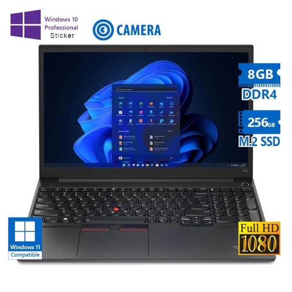 Lenovo (A-) ThinkPad E15 i5-10210U/15.6``FHD/8GB DDR4/256GB M.2 SSD/No ODD/Camera/10P Grade A- Refur Lenovo (A-) ThinkPad E15 i5-10210U/15.6``FHD/8GB DDR4/256GB M.2 SSD/No ODD/Camera/10P Grade A- Refur