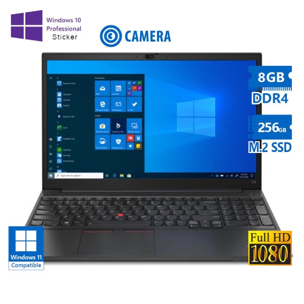 Lenovo (A-) ThinkPad E15 Gen2 i3-1115G4/15.6``FHD/8GB DDR4/256GB M.2 SSD/No ODD/Camera/10P Grade A- Lenovo (A-) ThinkPad E15 Gen2 i3-1115G4/15.6``FHD/8GB DDR4/256GB M.2 SSD/No ODD/Camera/10P Grade A-