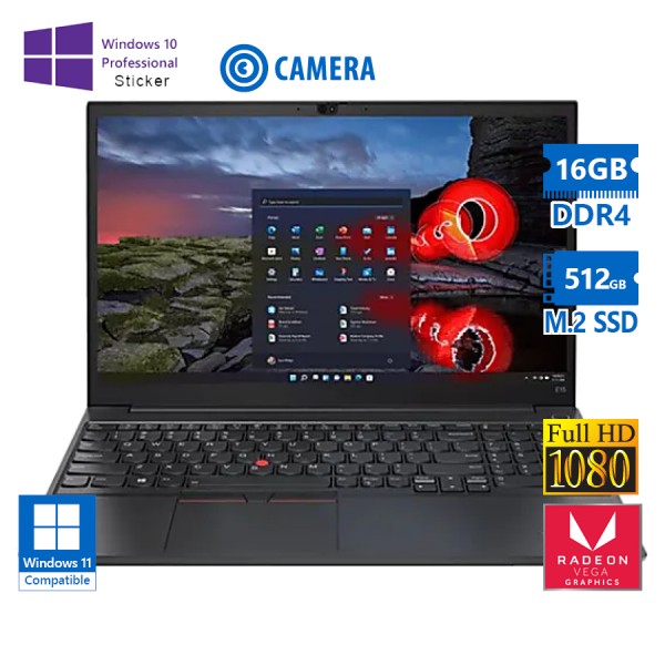 Lenovo ThinkPad E15 Gen3 Ryzen 5 5500U/15.6``FHD/16GB DDR4/512GB M.2 SSD/w/Radeon™ Graphics (7C@1800 Lenovo ThinkPad E15 Gen3 Ryzen 5 5500U/15.6``FHD/16GB DDR4/512GB M.2 SSD/w/Radeon™ Graphics (7C@1800