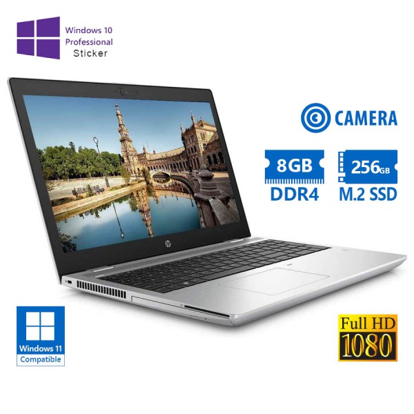HP (A-) ProBook 650 G5 i5-8265U/15.6”FHD/8GB DDR4/256GB M.2 SSD/DVD/Camera/10P Grade A- Refurbished HP (A-) ProBook 650 G5 i5-8265U/15.6”FHD/8GB DDR4/256GB M.2 SSD/DVD/Camera/10P Grade A- Refurbished