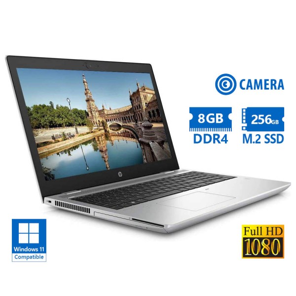 HP (A-) ProBook 650 G5 i5-8265U/15.6”FHD/8GB DDR4/256GB M.2 SSD/DVD/Camera/Grade A- Refurbished Lapt HP (A-) ProBook 650 G5 i5-8265U/15.6”FHD/8GB DDR4/256GB M.2 SSD/DVD/Camera/Grade A- Refurbished Lapt