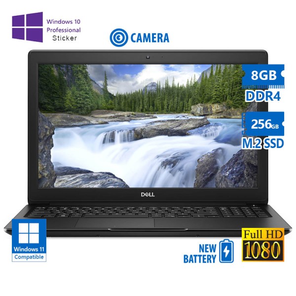 Dell (A-) Latitude 3500 i5-8265U/15.6``FHD/8GB DDR4/256GB M.2 SSD/No ODD/Camera/New Battery/10P Grad Dell (A-) Latitude 3500 i5-8265U/15.6``FHD/8GB DDR4/256GB M.2 SSD/No ODD/Camera/New Battery/10P Grad