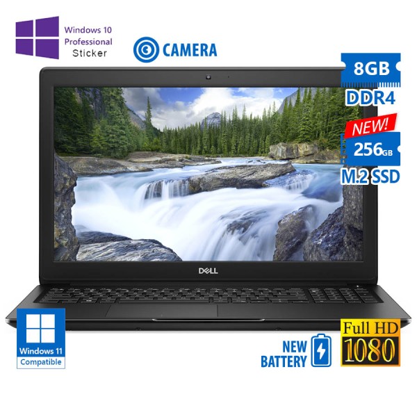 Dell (A-) Latitude 3500 i3-8145U/15.6``FHD/8GB DDR4/256GB M.2 SSD New/No ODD/Camera/New Battery/10P Dell (A-) Latitude 3500 i3-8145U/15.6``FHD/8GB DDR4/256GB M.2 SSD New/No ODD/Camera/New Battery/10P