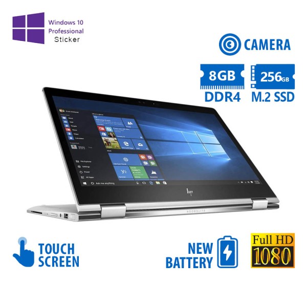 HP (A-) EliteBook x360 1030 G2 i7-7600U/13.3``FHD Touchscreen/8GB DDR4/256GB M.2 SSD/No ODD/Camera/N HP (A-) EliteBook x360 1030 G2 i7-7600U/13.3``FHD Touchscreen/8GB DDR4/256GB M.2 SSD/No ODD/Camera/N