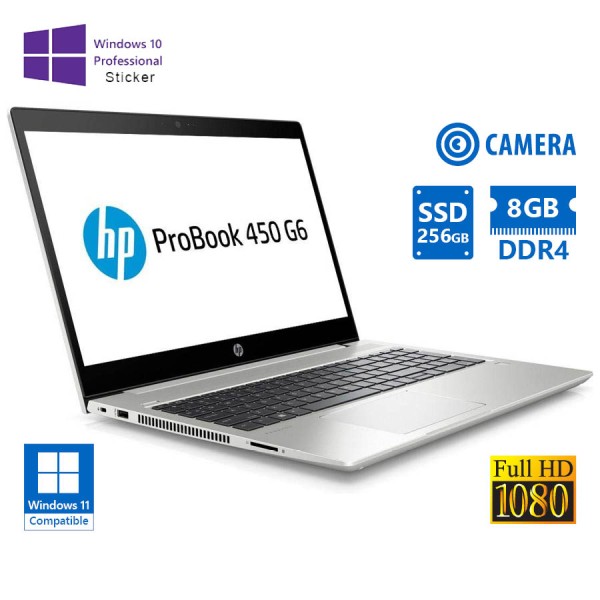 HP Probook 450 G6 i5-8265U/15.6``FHD/8GB DDR4/256GB SSD/No ODD/Camera/10P Grade A Refurbished Laptop HP Probook 450 G6 i5-8265U/15.6``FHD/8GB DDR4/256GB SSD/No ODD/Camera/10P Grade A Refurbished Laptop