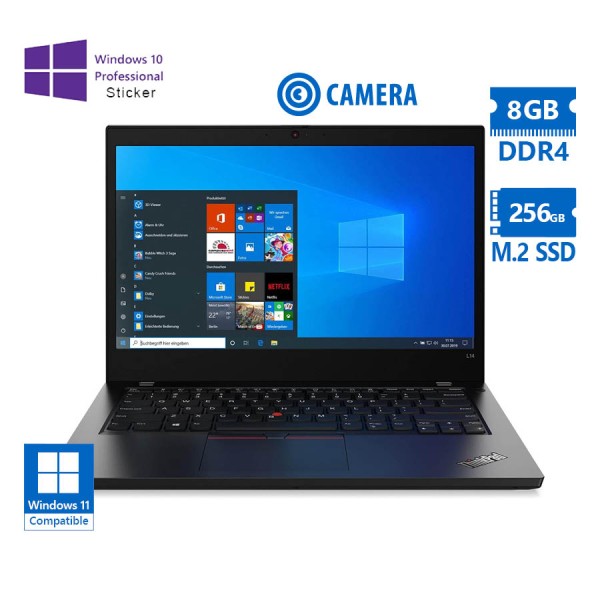 Lenovo (B) ThinkPad L14 Gen 1 i5-10210U/14``/8GB DDR4/256GB M.2 SSD/No ODD/Camera/10P Grade B Refurb