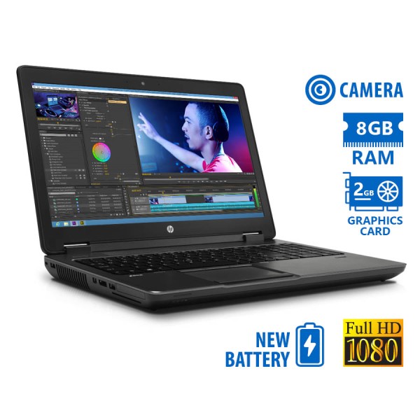 HP (A-) ZBook 15 G2 Mobile Workstation i7-4810MQ/15.6”FHD/8GB DDR3/1TB/No ODD/Nvidia 2GB/Camera/New HP (A-) ZBook 15 G2 Mobile Workstation i7-4810MQ/15.6”FHD/8GB DDR3/1TB/No ODD/Nvidia 2GB/Camera/New