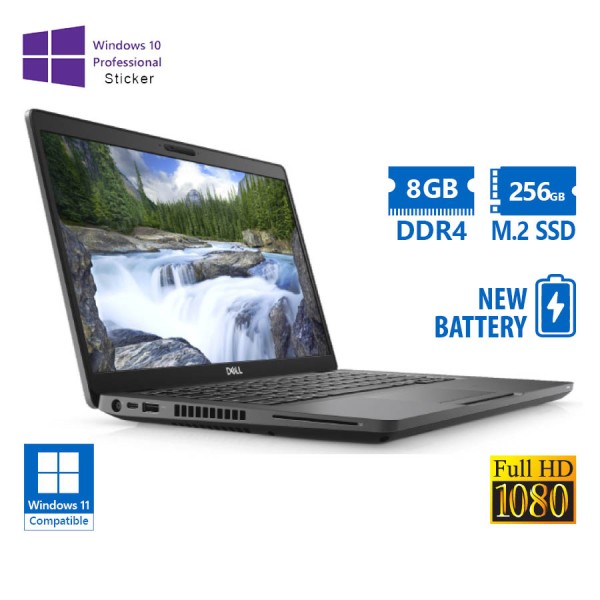 Dell Latitude 5400 i5-8365U/14``FHD/8GB DDR4/256GB M.2 SSD/No ODD/New Battery/10P Grade A Refurbishe Dell Latitude 5400 i5-8365U/14``FHD/8GB DDR4/256GB M.2 SSD/No ODD/New Battery/10P Grade A Refurbishe