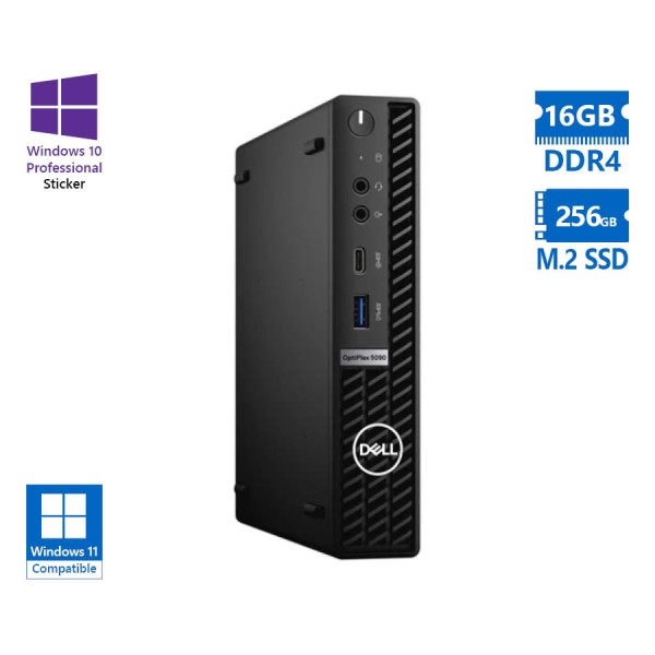 Dell Optiplex 5090 DM i5-10600T/16GB DDR4/256GB M.2 SSD/No ODD/10P Grade A Refurbished PC Dell Optiplex 5090 DM i5-10600T/16GB DDR4/256GB M.2 SSD/No ODD/10P Grade A Refurbished PC