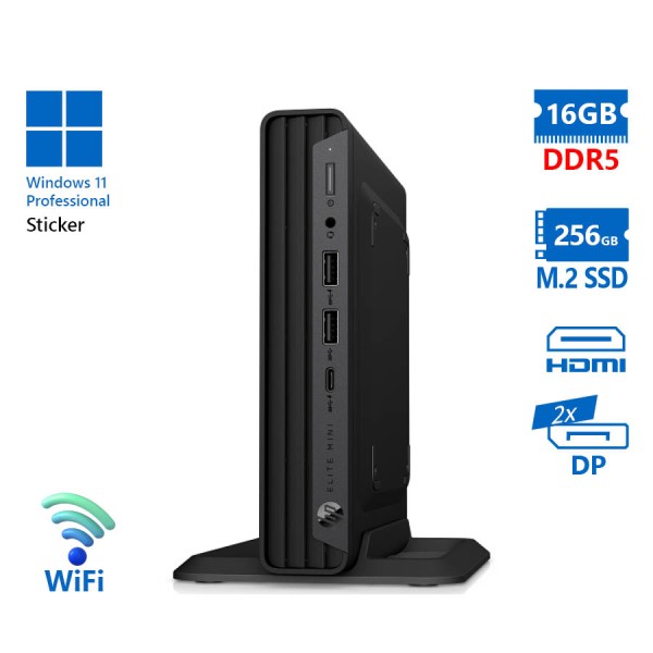HP Elite mini 600 G9 DM WiFi i7-12700T/16GB DDR5/256GB M.2 SSD/No ODD/11P Grade A Refurbished PC HP Elite mini 600 G9 DM WiFi i7-12700T/16GB DDR5/256GB M.2 SSD/No ODD/11P Grade A Refurbished PC