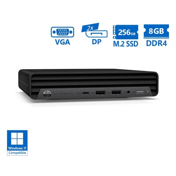 HP EliteDesk 800G6 DM i5-10500/8GB DDR4/256GB M.2 SSD/No ODD/Grade A Refurbished PC HP EliteDesk 800G6 DM i5-10500/8GB DDR4/256GB M.2 SSD/No ODD/Grade A Refurbished PC