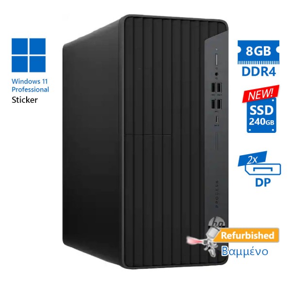 HP EliteDesk 800G6 Tower i5-10500/8GB DDR4/240GB SSD New/No ODD/11P Grade A+ Refurbished PC HP EliteDesk 800G6 Tower i5-10500/8GB DDR4/240GB SSD New/No ODD/11P Grade A+ Refurbished PC