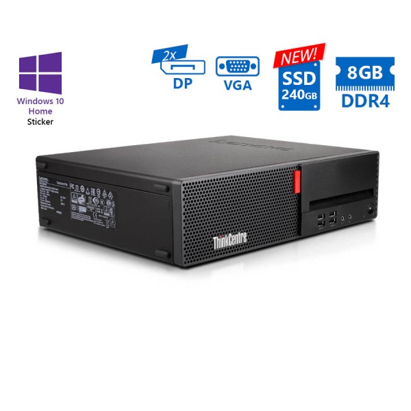 Lenovo M710s SFF i5-6400/8GB DDR4/240GB SSD New/No ODD/10H Grade A Refurbished PC
