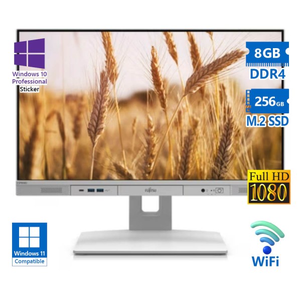 Fujitsu (A-) Esprimo K5010/24 WiFi AIO w/Monitor 24``FHD/i5-10400/8GB DDR4/256GB M.2 SSD/No ODD/10P Fujitsu (A-) Esprimo K5010/24 WiFi AIO w/Monitor 24``FHD/i5-10400/8GB DDR4/256GB M.2 SSD/No ODD/10P