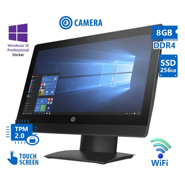 HP ProOne 400G3 AIO WiFi w/Touchscreen 20”/i5-7500T/8GB DDR4/256GB SSD/DVD/Webcam/10P Grade A Refurb HP ProOne 400G3 AIO WiFi w/Touchscreen 20”/i5-7500T/8GB DDR4/256GB SSD/DVD/Webcam/10P Grade A Refurb