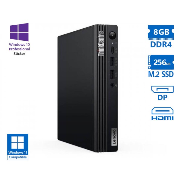 Lenovo ThinkCentre M70q Tiny i5-10400T/8GB DDR4/256GB M.2 SSD/No ODD/10P Grade A Refurbished PC Lenovo ThinkCentre M70q Tiny i5-10400T/8GB DDR4/256GB M.2 SSD/No ODD/10P Grade A Refurbished PC