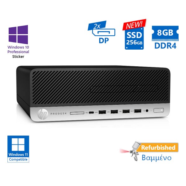 HP 600G5 SFF i5-9600/8GB DDR4/256GB SSD New/DVD/10P Grade A+ Refurbished PC HP 600G5 SFF i5-9600/8GB DDR4/256GB SSD New/DVD/10P Grade A+ Refurbished PC