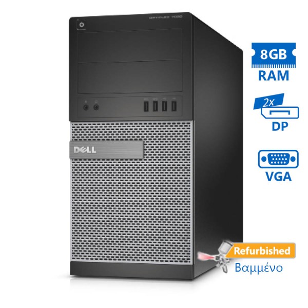 Dell 7020 Tower i5-4590/8GB DDR3/320GB/DVD/8P Grade A+ Refurbished PC Dell 7020 Tower i5-4590/8GB DDR3/320GB/DVD/8P Grade A+ Refurbished PC