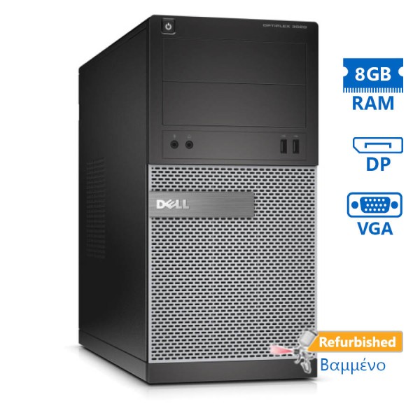 Dell 3020 Tower i3-4130/8GB DDR3/250GB/DVD/8P Grade A+ Refurbished PC