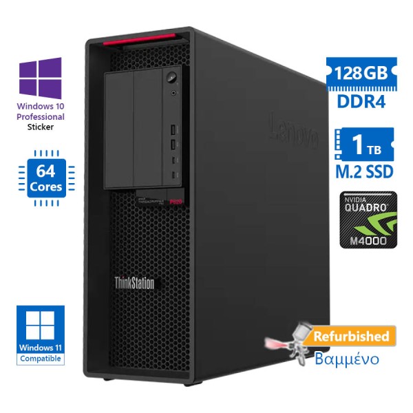 Lenovo ThinkStation P620 Tower AMD Ryzen Threadripper Pro 3995WX(64-Cores)/128GB DDR4/1TB M.2 SSD/Nv Lenovo ThinkStation P620 Tower AMD Ryzen Threadripper Pro 3995WX(64-Cores)/128GB DDR4/1TB M.2 SSD/Nv