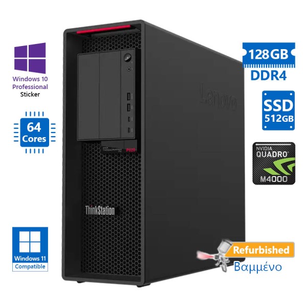 Lenovo ThinkStation P620 Tower AMD Ryzen Threadripper Pro 3995WX(64-Cores)/128GB DDR4/512GB SSD/Nvid Lenovo ThinkStation P620 Tower AMD Ryzen Threadripper Pro 3995WX(64-Cores)/128GB DDR4/512GB SSD/Nvid