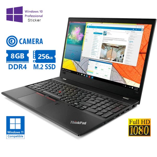 Lenovo ThinkPad T580 i5-8350U/15.6``FHD/8GB DDR4/256GB M.2 SSD/No ODD/Camera/10P Grade A Refurbished Lenovo ThinkPad T580 i5-8350U/15.6``FHD/8GB DDR4/256GB M.2 SSD/No ODD/Camera/10P Grade A Refurbished